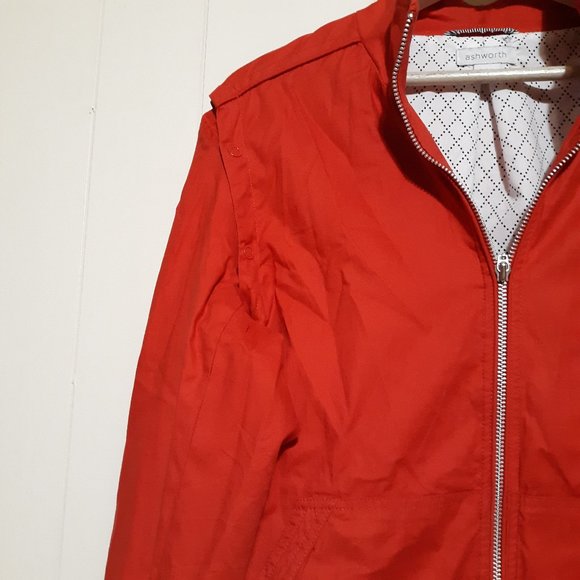 Red Convertable Vest Jacket Removeable Sleeves M - Picture 3 of 7